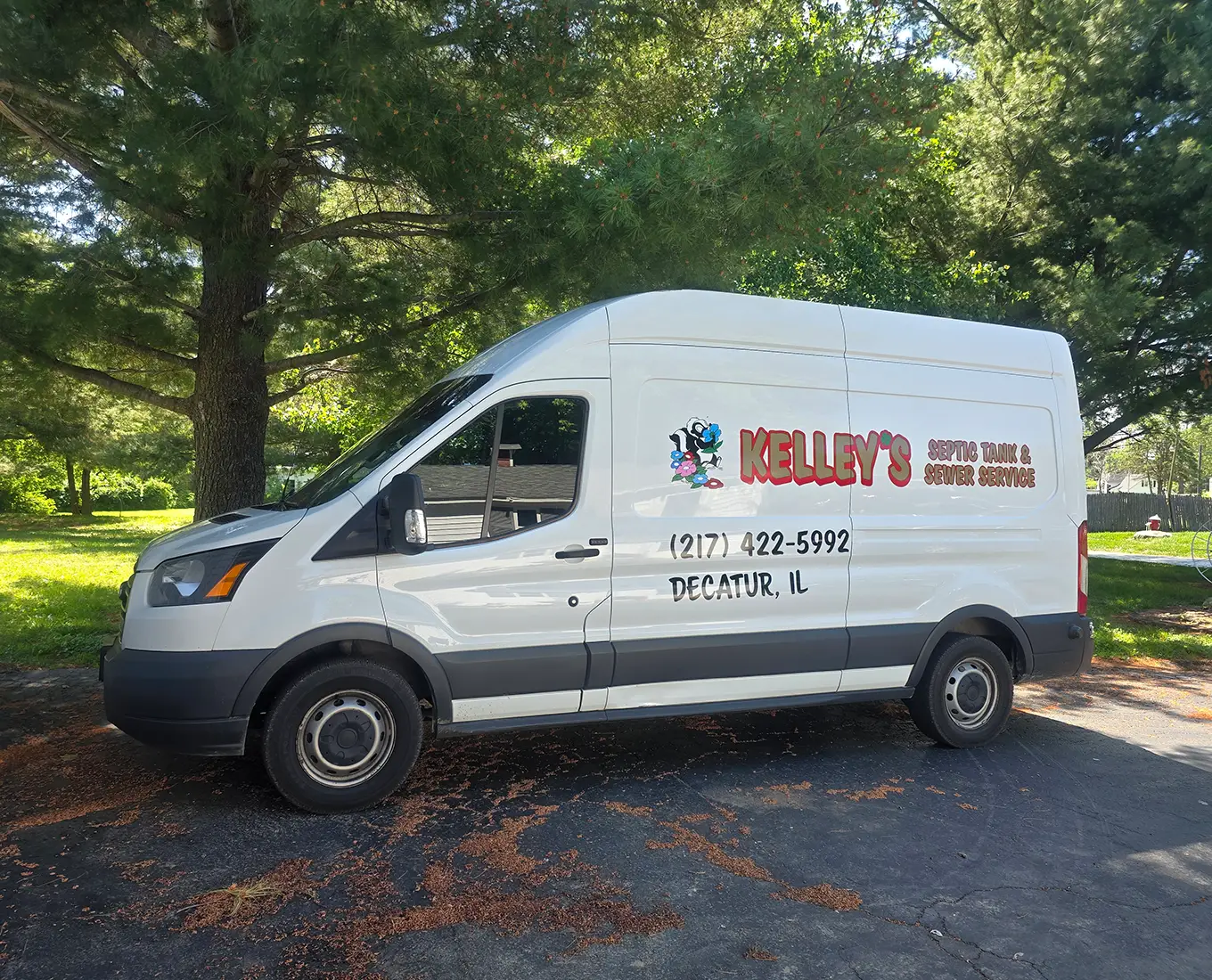 Kelley's Septic Tank & Sewer Service Truck in Decatur IL